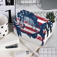 thumbnail image 7 of Kdxio bass fish with the USA flag for Double Compartment Pen Case Oxford Organizer with Zipper Pockets for Students Artists, 7 of 7