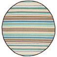 thumbnail image 4 of SAFAVIEH Montauk Kenyon Southwestern Cotton Area Rug, Light Blue/Ivory, 6' x 6' Square, 4 of 9