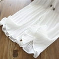 thumbnail image 5 of Little Girls Ribbon Tie Chiffon Loose Pleated Wide Leg Palazzo Pants, 5 of 5