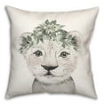 thumbnail image 2 of Creative Products Soft Sage Cub 18 x 18 Spun Poly Pillow, 2 of 3