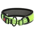 thumbnail image 2 of Deago 3M Reflective Mesh Padded Dog Collar with Buckle Adjustable Safety Pet Collar for Small Medium Large Dogs, Green S, 2 of 9