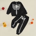 thumbnail image 2 of TOWED22 Toddler Little Girls Ruffle Flare Tunic Dress Top Red Leggings Pants Fall Outfit Winter Spring Clothes Set,Black,4-5 Y, 2 of 7