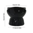 thumbnail image 3 of Vacemry under $5 Elevated Ceramic Cat Bowl, Cat Food Bowl Large Capacity Pet Dish Cute Drinking Bowl for Neck Support, Ergonomic Elevated Design for Easier Digestion, 3 of 6