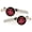 Black & Red, variant on Rose Safety Whistle Keychain