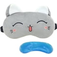 thumbnail image 1 of Bangcool Sleeping Mask Cute Cartoon Cat Blindfold Eyeshade with Ice Pack for Home Travel, 1 of 10
