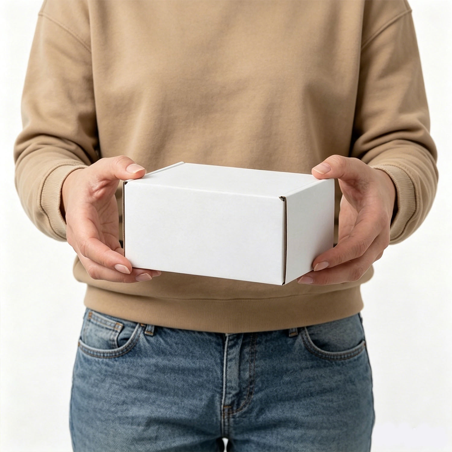 BagDream Shipping Boxes 6x4x3 Inches Small Mailing Boxes 25 Pack White Cardboard Corrugated Box Mailers