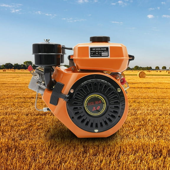 Diesel Engine 196CC 2.2KW 3HP, 4-Stroke Air Cooling, Hand Start, for Water Pump, Generator, and Construction Machinery
