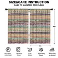 thumbnail image 2 of Blackout Kids Curtains,Yellow and Pink Geometric Boho Pattern Childrens Insulated Curtains Set Of 2,Bedroom Essentials,Toddler Room Decor 52x84in(132x213cm), 2 of 5