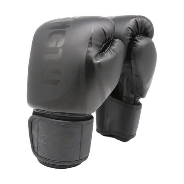 Guantes de boxeo de cuero sintético para Muay Thai, saco de boxeo, MMA, kickboxing, entrenamiento de sparring. 14OZ