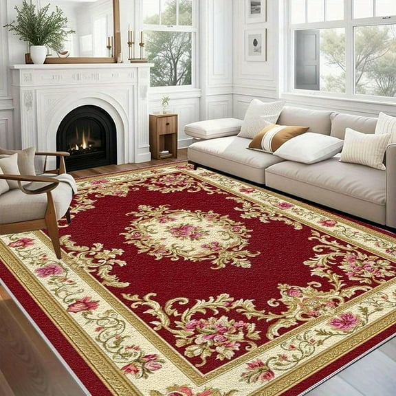 6.5'x10' cute carpet long carpet area rug for office area rug washable geometric area rug