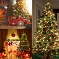 thumbnail image 2 of Juego de 20 guirnaldas brillantes para decorar árboles de Navidad, de 2 m de largo, para bodas, cumpleaños y fiestas (20 unidades, multicolor), 2 of 4