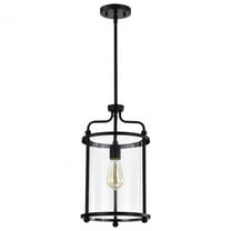 60/7945-Nuvo Lighting-Yorktown - 1 Light Pendant In Traditional Style-18.13 Inches Tall and 10 Inches Wide-Matte Black Finish