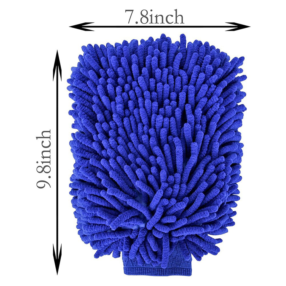 Quality Large 10X8 Microfiber Car Wash Mitt Glove Cleaning Towel Scrubber Duster