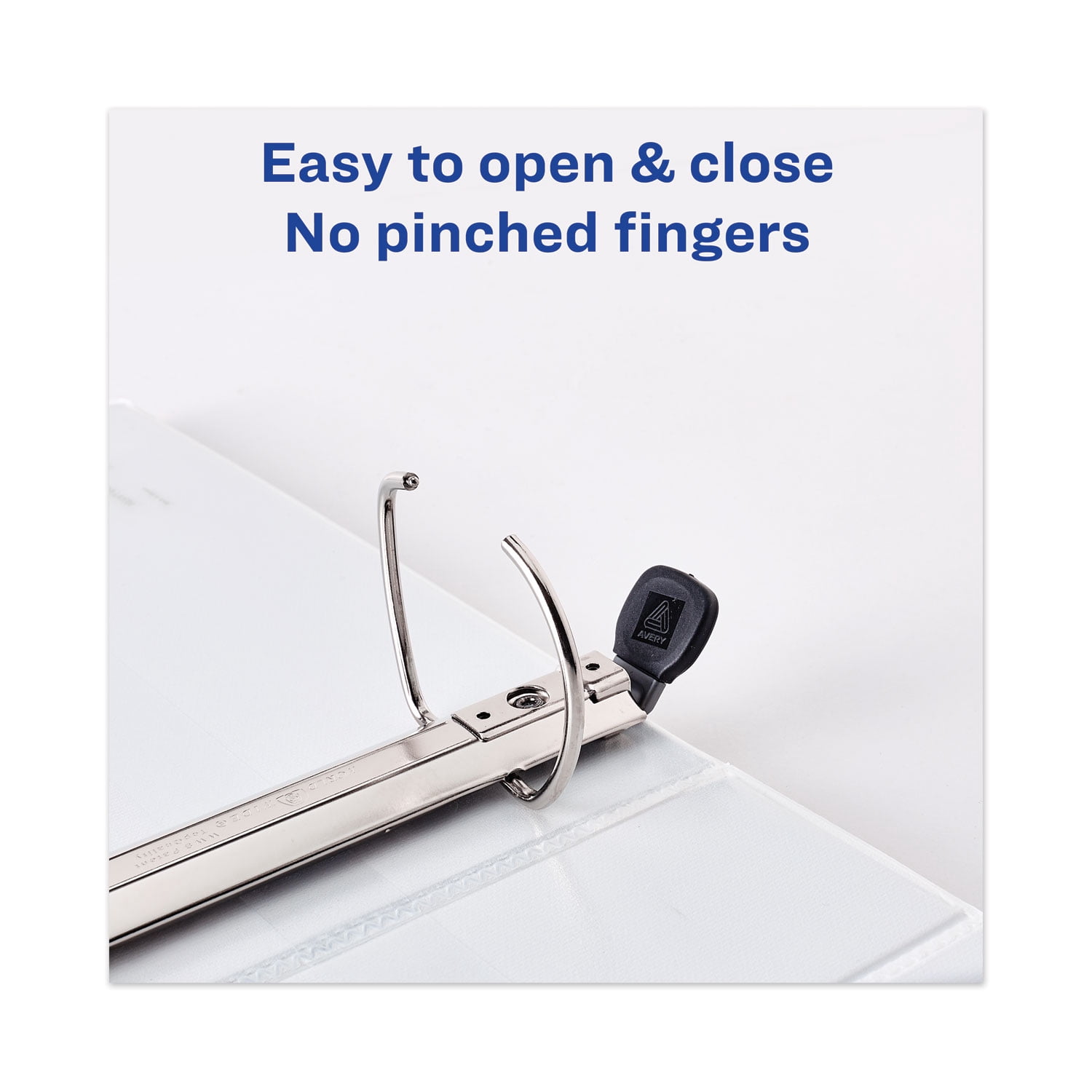 Avery Heavy-Duty View Binder with Durahinge and One Touch Ezd Rings, 2" Capacity, 11" x 8.5", Navy Blue