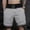 Gray, variant on Men's 11" Athletic Shorts Quick Dry Elastic Performance Basketball Shorts with Pockets Navy