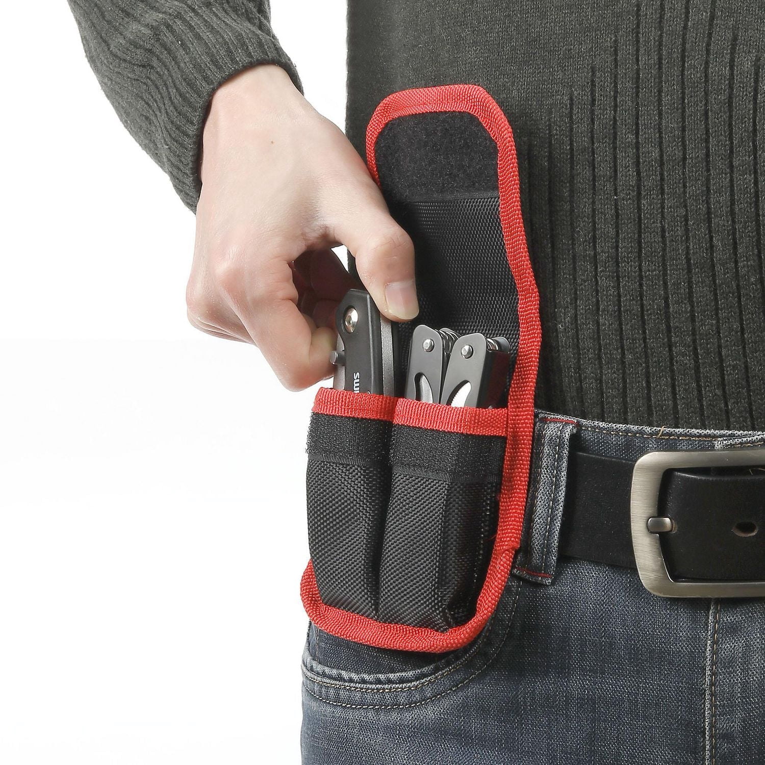 Swiss Tech 4 pièces Multi outils et couteaux verrouillables avec pochette, outils pliants EDC