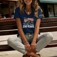 thumbnail image 5 of Fabrcox 1776-2026 Women 250 Anniversary USA Shirt Flag Print Short Sleeve 4th of July Shirts Womens Independence Day Celebration Freedom Patriotic Women Tunic Tops, 5 of 6