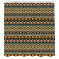 thumbnail image 3 of Ambesonne African Shower Curtain, Retro Grunge Geometric, 69"Wx70"L, Multicolor, 3 of 3
