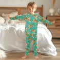 thumbnail image 6 of joogoo Cartoon Tigers Cute 2 Piece Long Sleeve Tee and Pants Cotton Pajama Set 8Y, 6 of 7