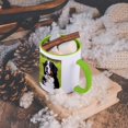 thumbnail image 5 of 3dRose, Bernese Mountain Dog, 11oz Two-Tone Green Mug, 5 of 7