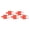 Red, variant on Suodoka 5Pcs Dual Banana Plug Double Row 1 Female to 2 Male Strong Connectivity Good Conductivity Black Connector 10 inches / 25.4 cm