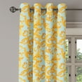 thumbnail image 3 of Ambesonne Grommet Curtain, , 50"x72", Marigold Pale Seafoam, 3 of 5