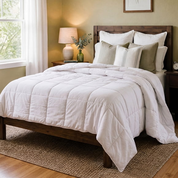 Edredón Duvet Essential Nooz Microfibra Verano Matri/queen Blanco