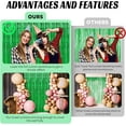 thumbnail image 5 of 3 Pack Green Foil Fringe Curtain, 3.3 x 9.9 ft Metallic Photo Booth Backdrop Tinsel Door Curtains for St Patricks Day Birthday Bridal Baby Shower Bachelorette Christmas Party Decorations, 5 of 8