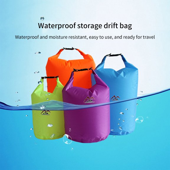 Dianli Waterproof Polyester Outdoor Drift Storage Bag, Lightweight HeavyDuty Dry Sack For Rafting Kayaking Camping Travel, RollTop Seal Waterproof Gear Storage Bag