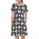thumbnail image 1 of Balery Husky Vestidos sueltos de manga corta para mujer, vestidos de verano 2025, vestidos casuales de corte A con vuelo., 1 of 6