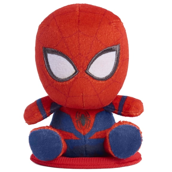 Marvel Spider-Man Perch'd 4-inch Shoulder Plush Stuffed Animal, Wearable Plush Shoulder Friend, Toy for Fans, Girls, Boys, Kids, Ages 3 and Up