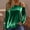 Green, variant on Ready for Back to School GaThRRgYP Womens Sweatshirts Plus Size,Women's Velvet Casual Solid Color Spliced Off Shoulder Long Sleeve Tops Green S