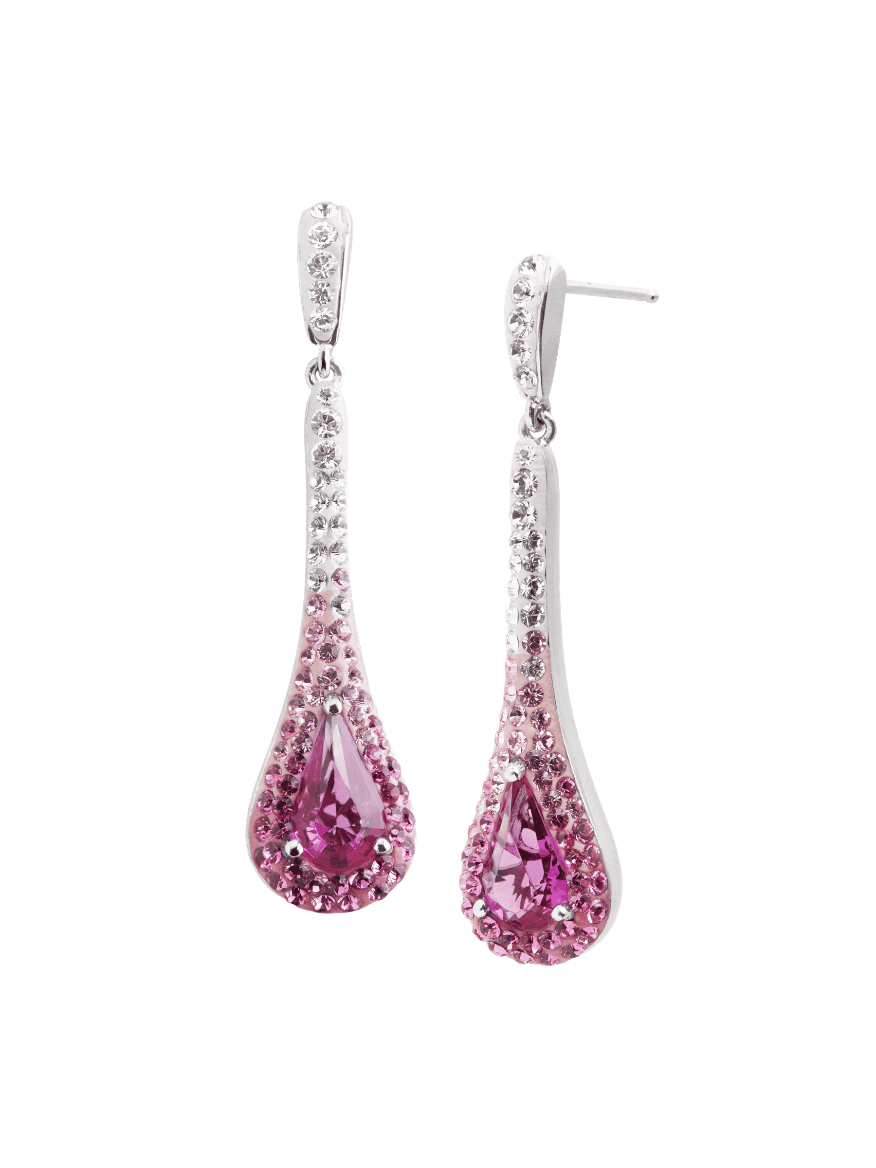 Details about   Pink Stone Earrings 