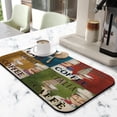 thumbnail image 2 of Coffee Text Pattern Coffee Bar Mat Accessories for Countertop Absorbent Hide Stain Dish Drying Mats for Kitchen Counter Draining Pad Under Coffee Maker Coffee Pot Espresso Machine 19.5x12in, 2 of 7