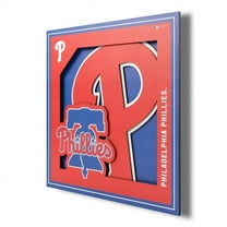 Phillies 12'' x 12'' 3D Logo Wall Art