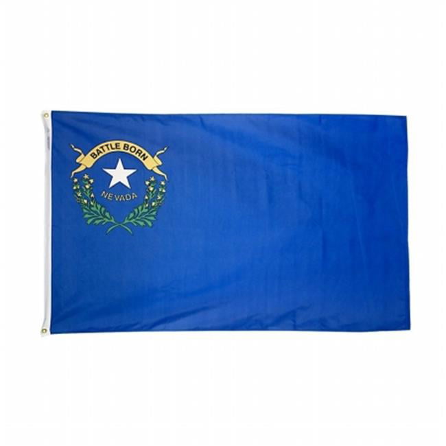 NEVADA ANNIN FLAGMAKERS OFFICIAL GOV US STATE FLAG RUFFIN LAS VEGAS NV TOUGH TEX 