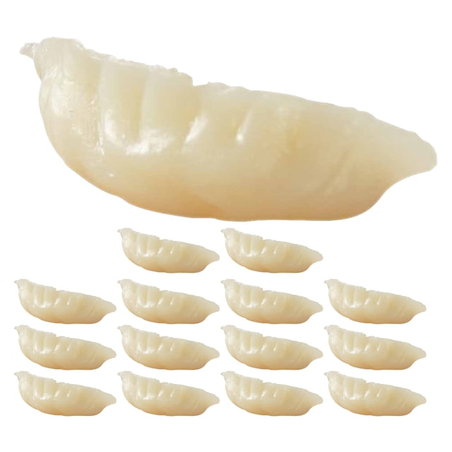 Mini Dumplings de Simulation 15 Pcs pour Ornement Alimentaire de Cuisine et Réalisation de Films PVC Blanc