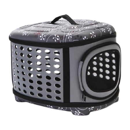 Lightweight Carrier Small Animal Rabbit Kittten Mesh Backpack Outdoor Bag Comfortable to Wear Within 7.5kg Gray
