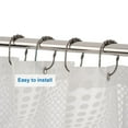 thumbnail image 3 of AmazerBath Shower Curtain Rings, Bronze Shower Curtain Hooks Rust Proof Metal Shower Rings for Curtain Shower Rod Bathroom, Set of 12, 3 of 7