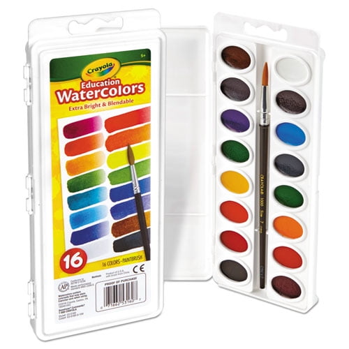 Plastic Watercolor Paint Trays - 16 Color