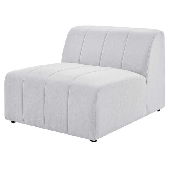 Sofa Middle Chair, Fabric, Ivory White, Modern Contemporary Urban Design, Living Lounge Room Hotel Lobby Hospitality