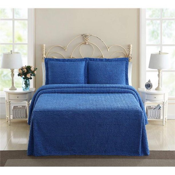 Richland Chenille Solid Bedspread, King