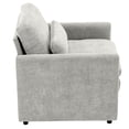 thumbnail image 2 of Nmkwnr 31.9" Upholstered Armchair with Wood Legs, Comfy Single Sofa Chair Accent Chair for Living Room, Office, Bedroom, Light Gray, 2 of 11