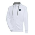thumbnail image 2 of Men's-Antigua  White New York City FC Victory Fleece Raglan Full-Zip Hoodie, 2 of 3