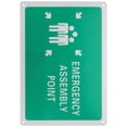 thumbnail image 2 of Shisuyan Emergency Assembly Signs Corrosion-Resistant Aluminum 1Set 13.7X9.8X0.03In, 2 of 8