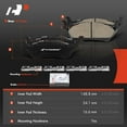 thumbnail image 6 of A-Premium Front & Rear Ceramic Disc Brake Pads Set Compatible with Select Ford Models - For F-150 2012-2020 with Hardware 8 Pcs, 6 of 9
