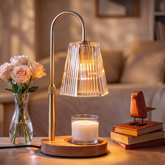 Toodour Candle Warmer Lamp with Timer Dimmer, Adjustable Height, Home Decor Gifts for Women Mom Birthday Christmas with 2 Bulbs