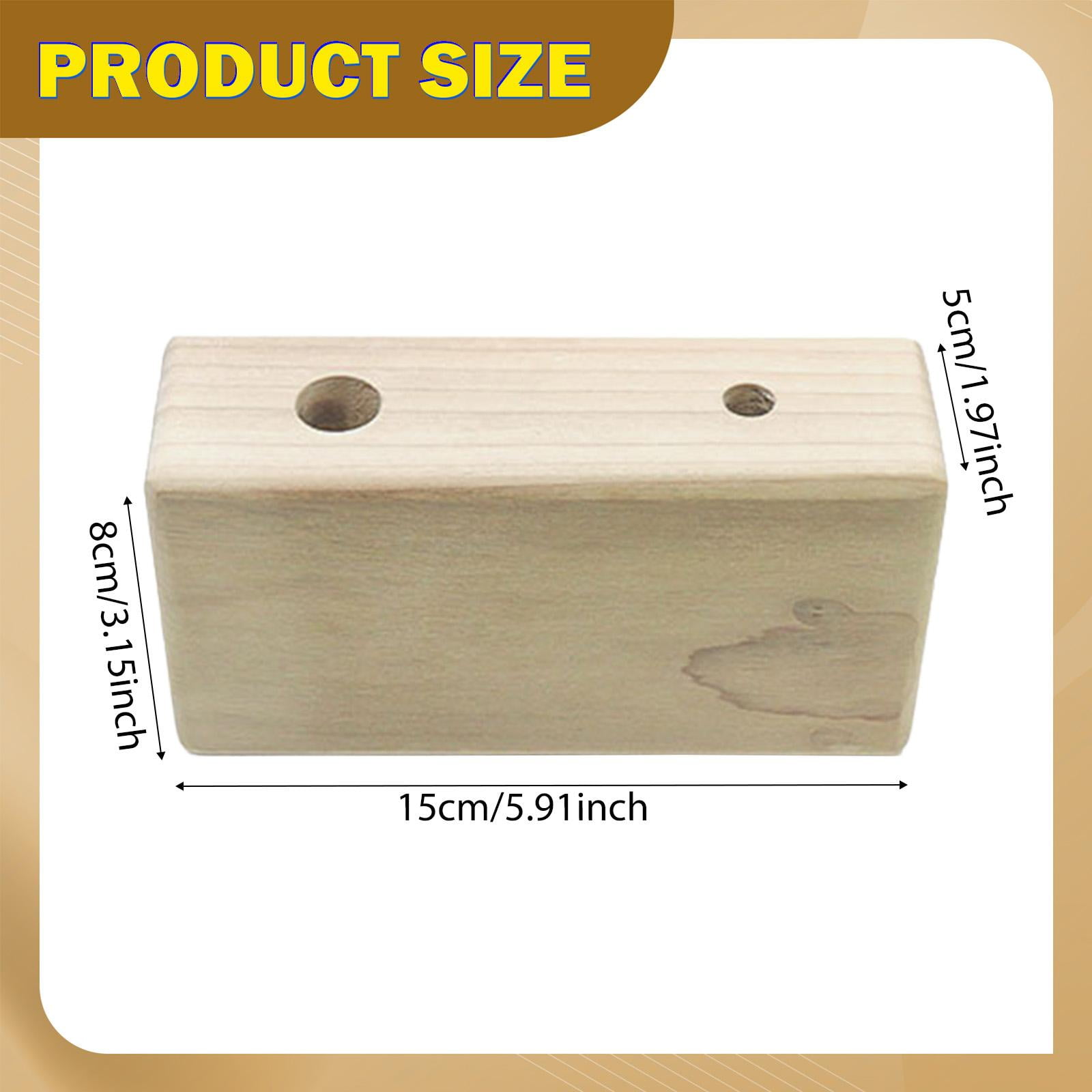 Rock Climbing Holds Wooden Hangboard Grip Strength Trainer Compact Size for Adults Home Gym Workout