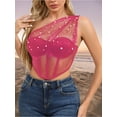 thumbnail image 5 of Surakey Corset Tops for Women Lace Bustier Corset Off Shoulder Overbust Push up Lingerie Shapewear Underwear, 5 of 7