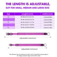 thumbnail image 7 of MASBRILL dog collar with Dog tag Reflective Soft Neoprene Padded Breathable and Adjustable, Odour Resistant and Fast Drying-Purple-M, 7 of 7